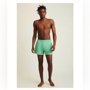 Men’s Bonobos Throwback 5” Swim Trunks in Turquoise Crab, Size XSmall